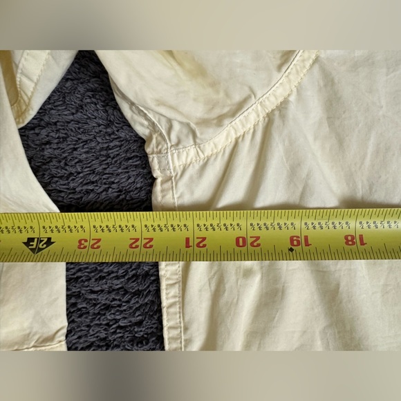 Alex Mill Wash & Go Mens XL Butter Yellow Cotton Long Sleeve Button Down Shirt - Picture 10 of 10